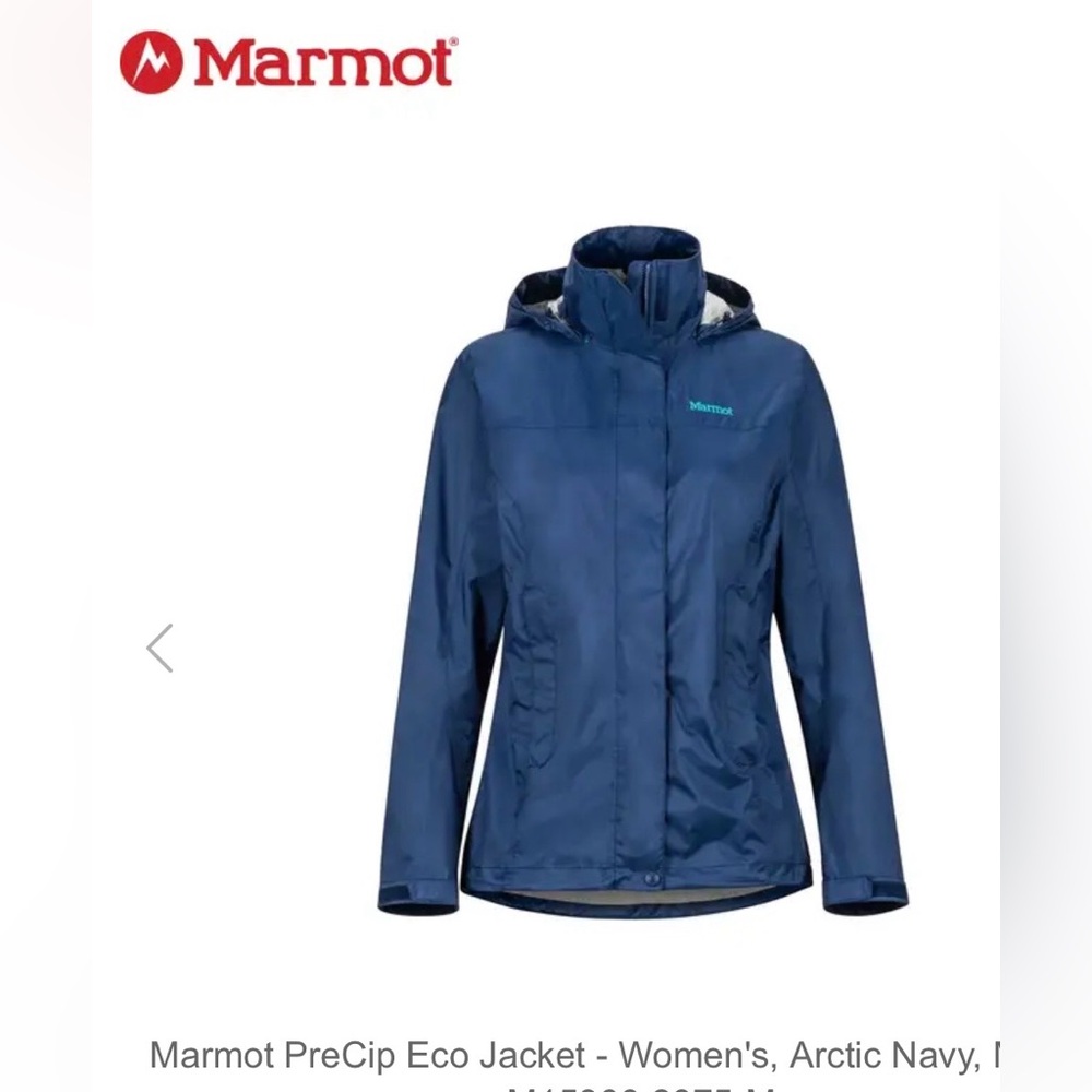 Marmot Pre Clip Navy Eco Rain Jacket- size SP